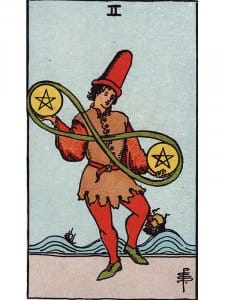 Two of Pentacles Tarot Card