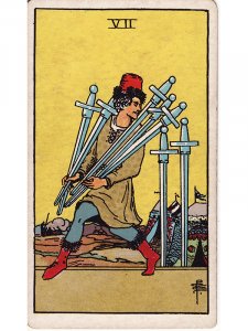 7 of swords Rider Waite tarot