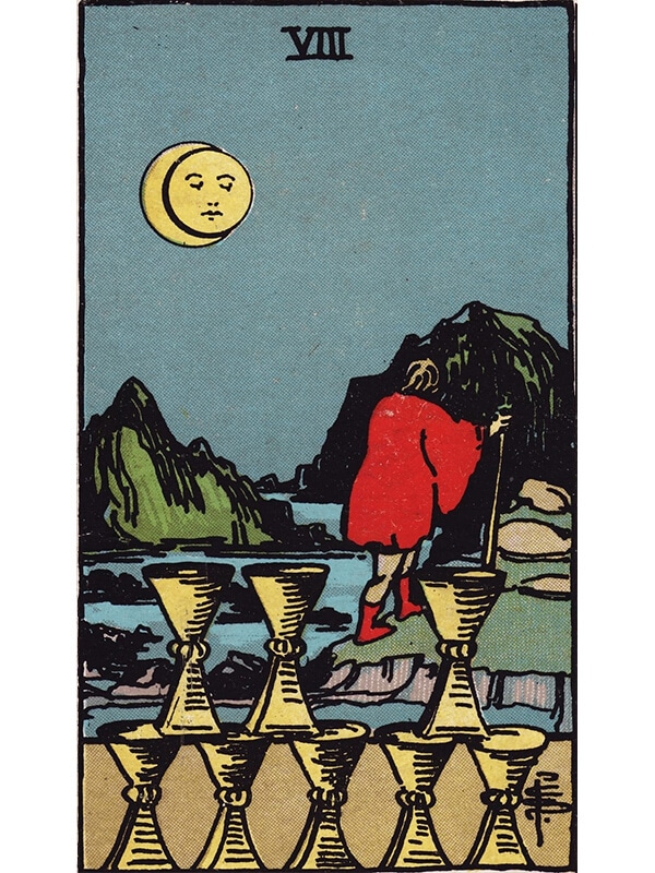 8 of cups Rider Waite tarot