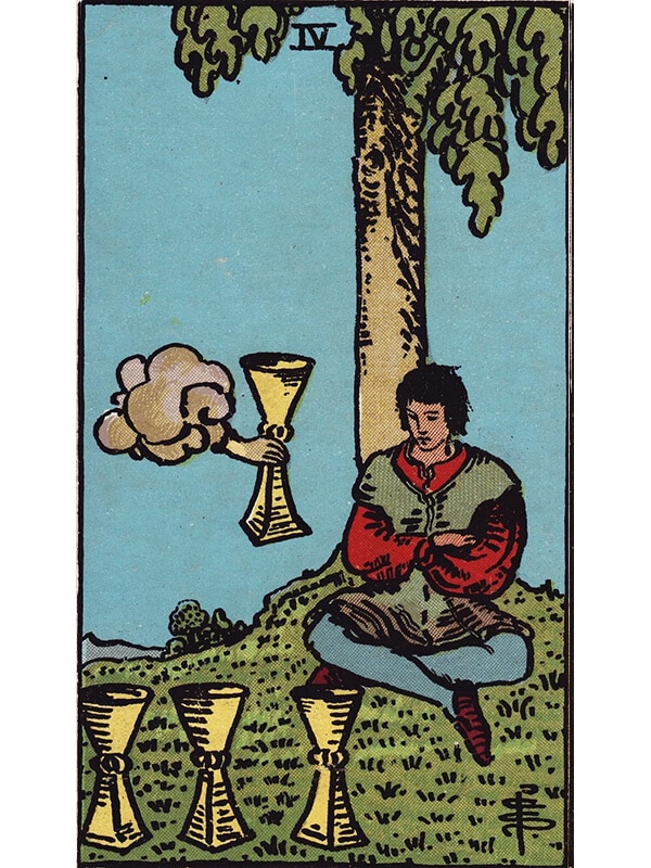 4 of cups Rider Waite tarot