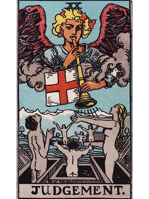 Judgement tarot card Rider-Waite
