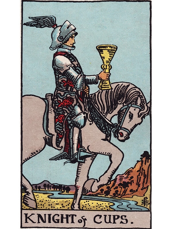 Knight of cups Rider Waite tarot