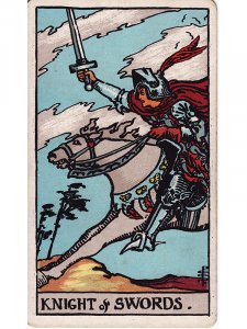 Knight of swords Rider Waite tarot