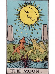 The Moon Tarot Card