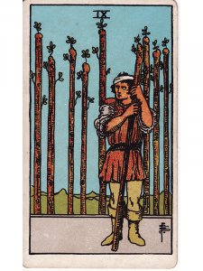 Nine of Wands Tarot Card