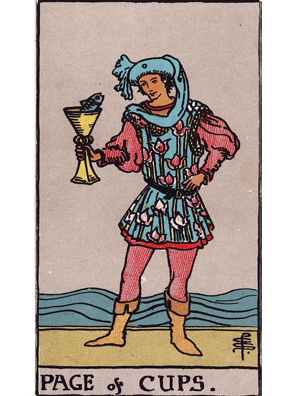 Page of cups Rider Waite tarot