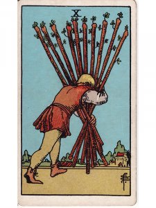 Ten of Wands Tarot Card