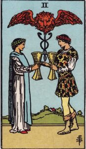 Two of Cups Tarot Card