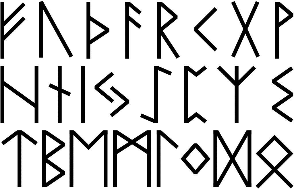 The Elder Futhark Alphabet