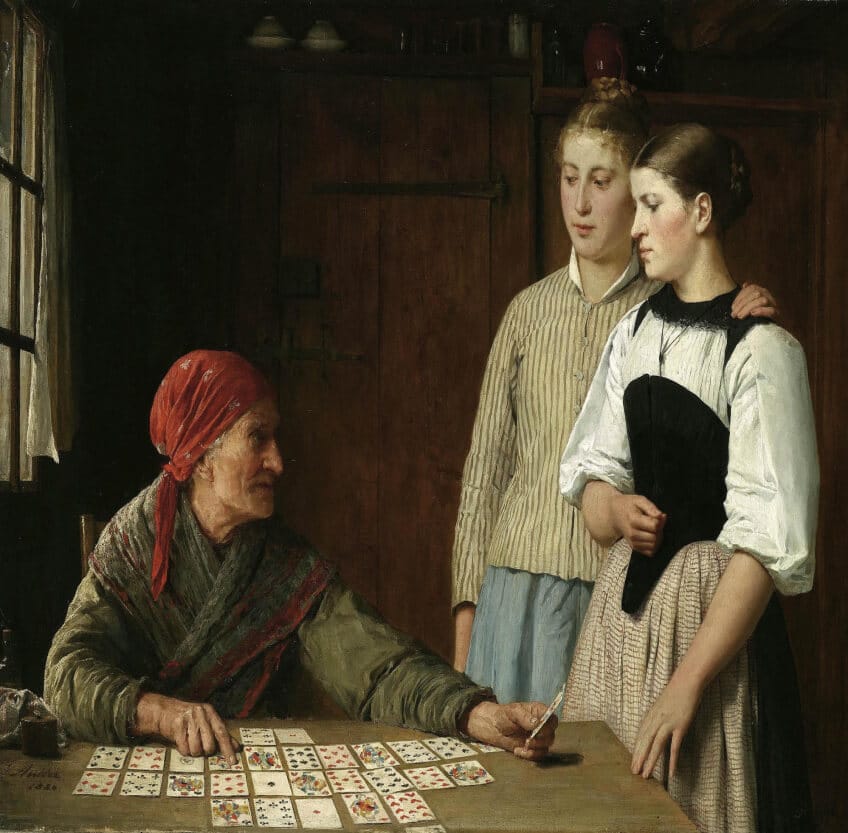 The Fortune-teller by Albert Anker