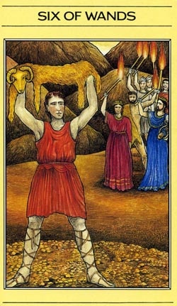 6 of Wands Mythic Tarot