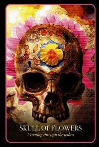 Halloween Oracle Skull Of Flowers