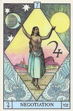 Jupiter in Libra Negotiation tarot card