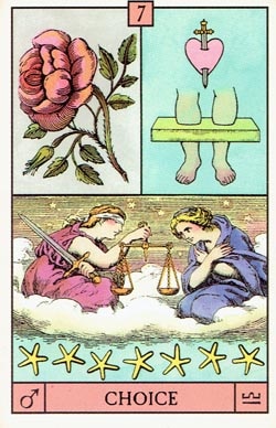 Mars in Libra Choice tarot card