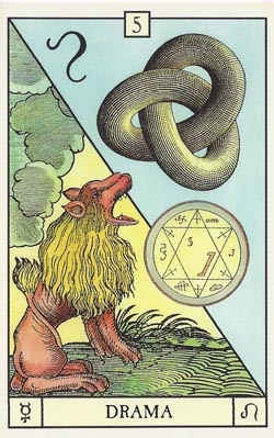 Mercury in Leo Drama tarot card