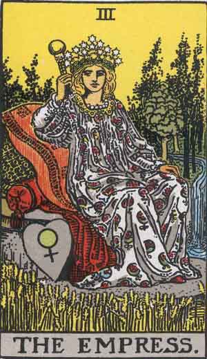 The Empress tarot card Rider-Waite