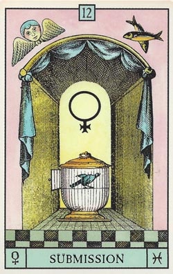 Venus in Pisces Submission tarot card