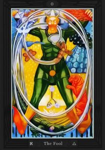 The Fool card Thoth Tarot