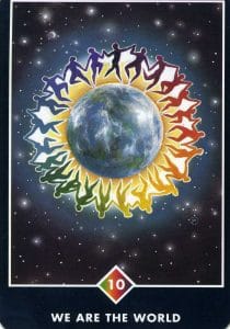 10 of Rainbow We Are The World Osho Zen Tarot