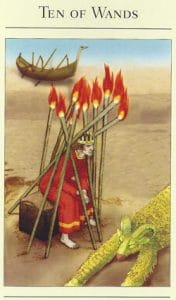10 of Wands Mythic Tarot