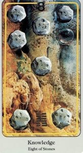 8 of Stones Haindl Tarot