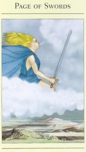 Page of Swords Mythic Tarot