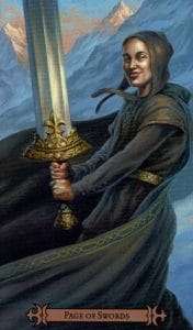 Page of Swords Spellcaster Tarot