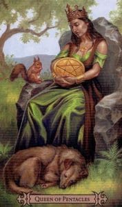 Queen of Pentacles Spellcaster Tarot