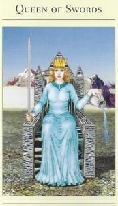 Queen of Swords Mythic Tarot