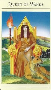 Tarot Mítico Reina de Bastos