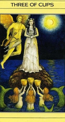 Mythic Tarot 3 of Cups 1986