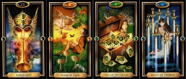 The Gilded Tarot cards