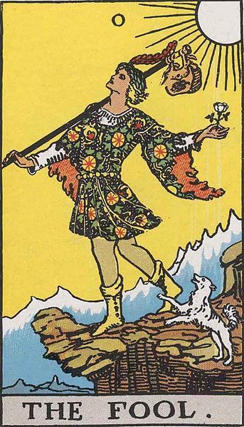Rider Waite Tarot The Fool card