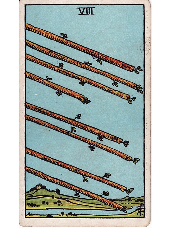 eight of wands card