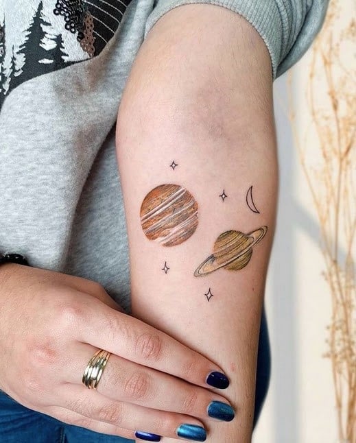 planet tattoo