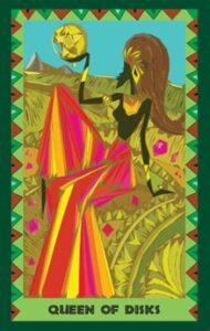 African Tarot Queen of Disks