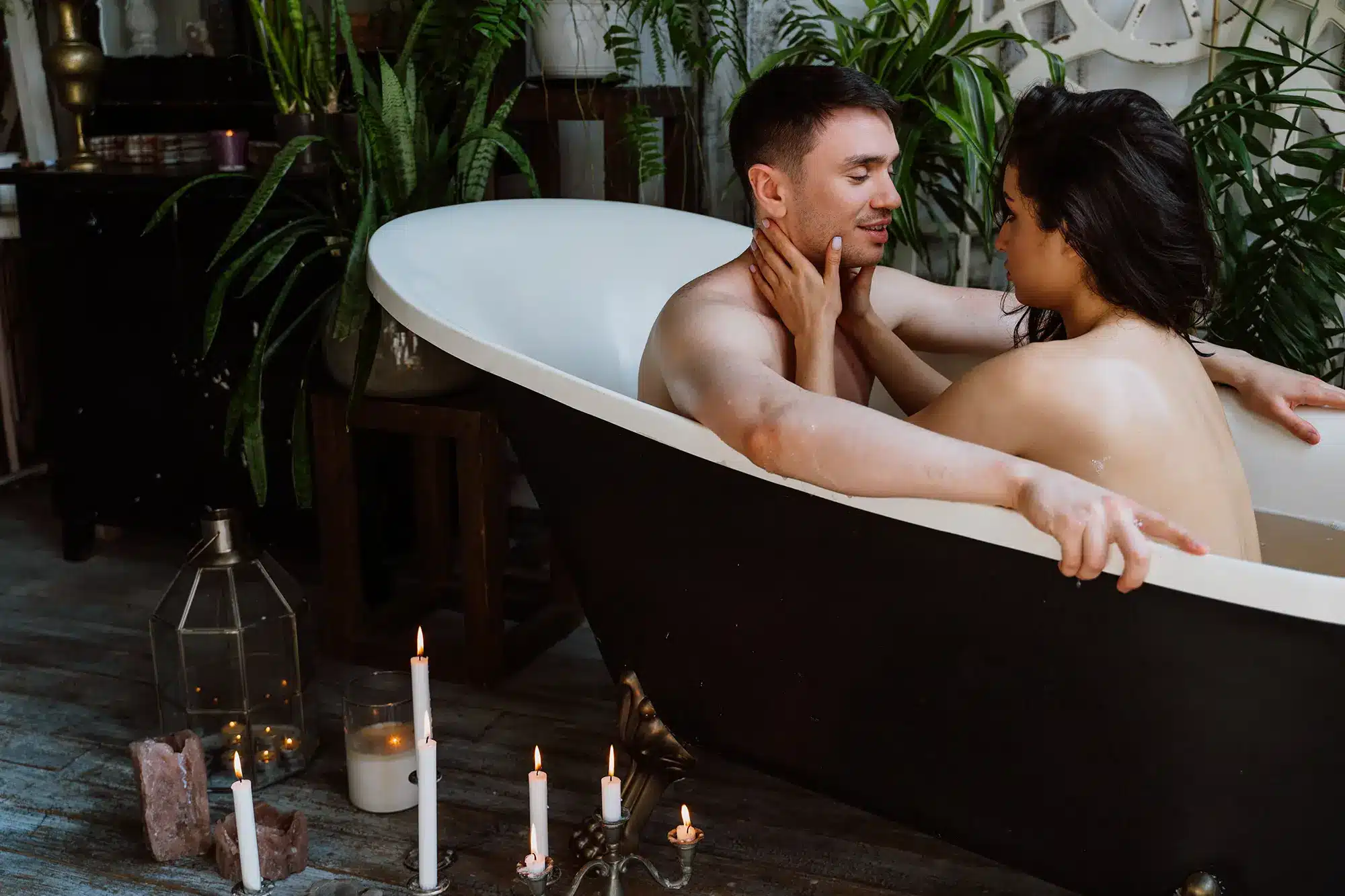 April’s position into the shower