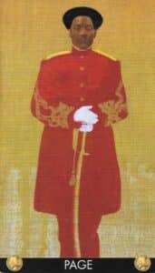 Ferenc Pinter Tarot Pentacles Page