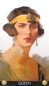 Ferenc Pinter Tarot Pentacles Queen