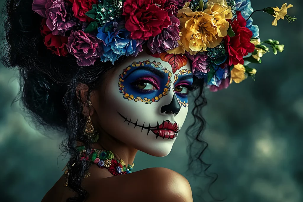 Día de los Muertos_Honoring Ancestors with Symbolic Makeup_2000x1333